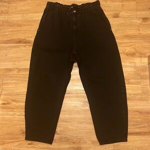 Zara paper bag denim